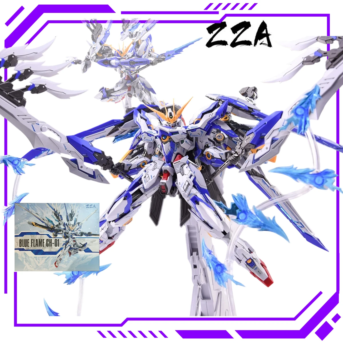 Фото В наличии: Коллекционная модель-конструктор ZZA Authentic Blue Flame BLUE FLAME CH-01, масштаб 1/100, с металлическим каркасом, для сборки, сувенир №1