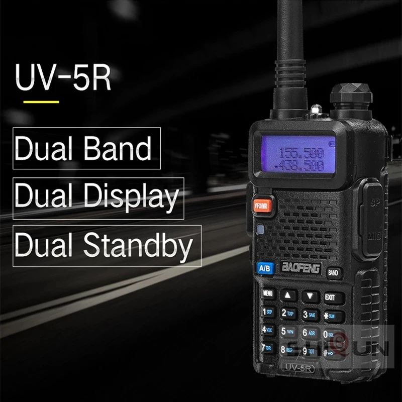 Фото Портативная рация Baofeng Двухдиапазонная CB Ham Radio UV5R 5 Вт UHF VHF UV 5R HF Transceiver 82 быстрая Портативная рация Baofeng Двухдиапазонная CB Ham Radio UV5R 5 Вт UHF VHF UV 5R HF Transceiver 82 быстрая