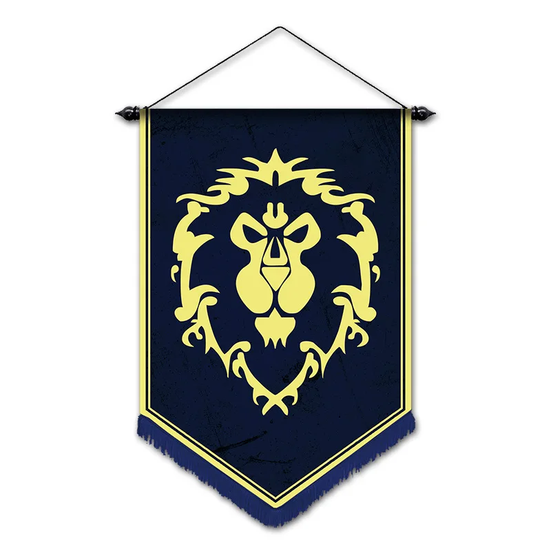 31x46 см флаг с надписью Lion WOW World War For Horde на стену подвесной школьный бар KTV для дома