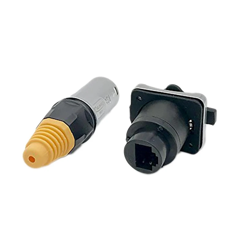 

ABHU RJ45 Ethernet Industrial Circular Connector Male Plug And Female Panel Mount Socket Jack Outdoor Waterproof IP67