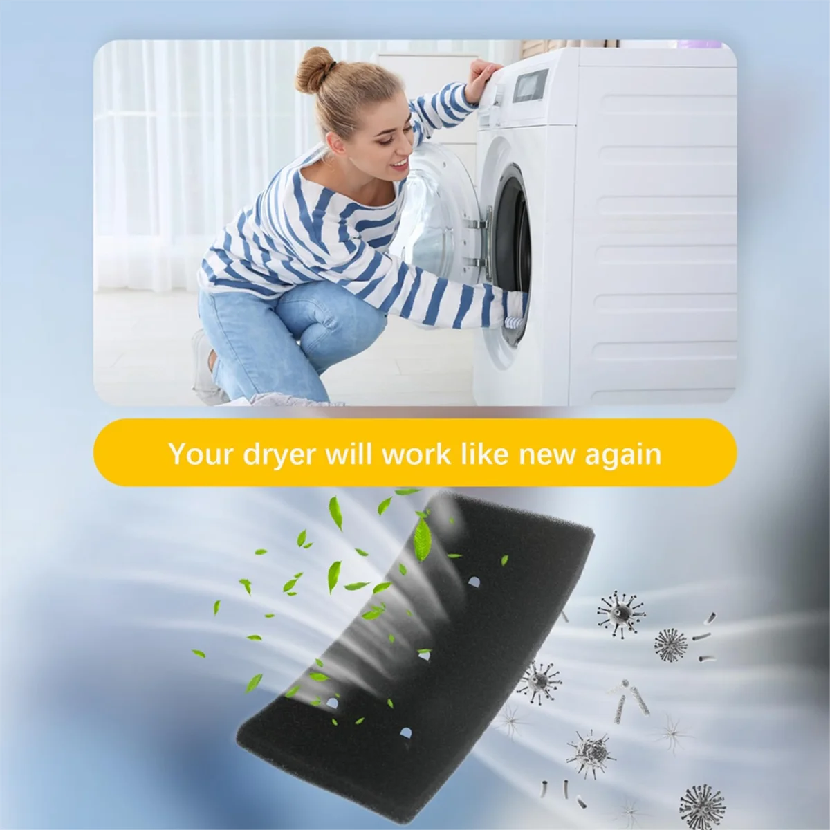 4 шт. сушильный фильтр для Privileg 481010716911 Фильтр сушилки Сменный губчатый сушилок