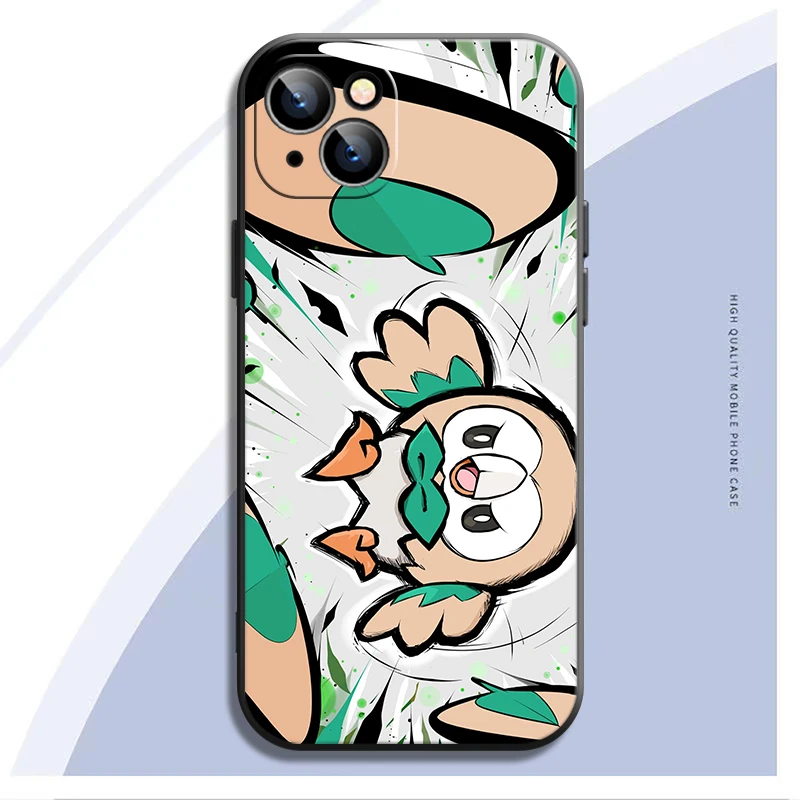 Милый мультяшный чехол с покемоном для iPhone 11 13 Pro Max Mini 12 X XR XS MAX SE2020 8 7 6 6S Plus
