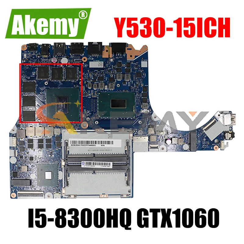 

Материнская плата для ноутбука Lenovo Y530-15ICH Y7000, модель 5B20S91769, рабочий процессор GTX1060 100%