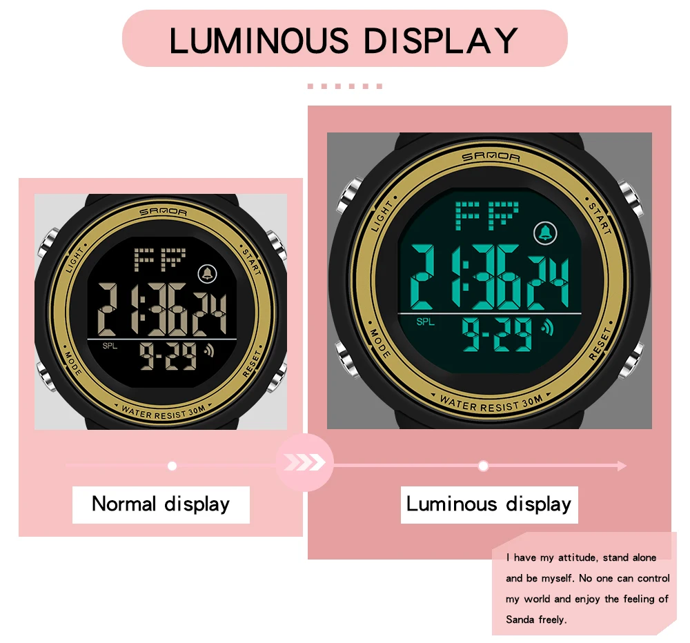 SANDA 2023 New Casual Women's Watches Waterproof Fashion Quartz Watch Women Wristwatches for Female Clock Relogio Feminino 6097