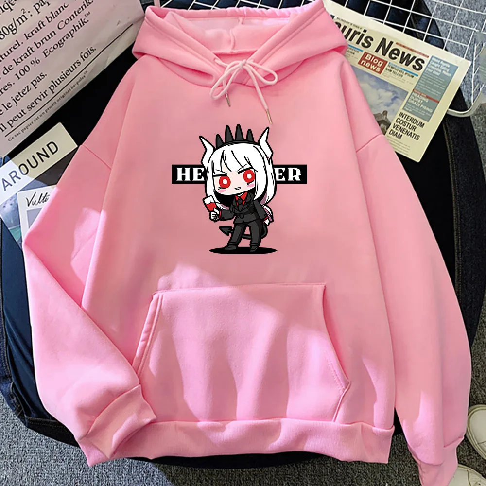 

Helltaker Fashion Anime Hoodies Graphic Comic Sweatshirt Long-sleeved Cartoon Clothes for Men/women Print Regular Fit Streetwear