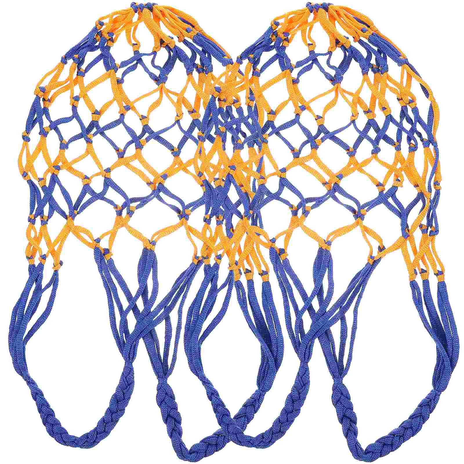 

2 Pcs Footballs Basketball Net Bag Sports Polypropylene Bags Mesh Carrier Individual Convenient