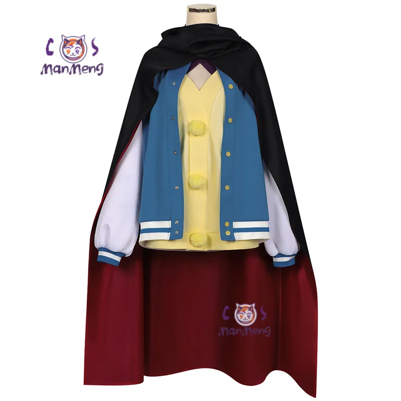 Ayase Seiko косплей аниме Дан да костюм пальто платье плащ очки серьги униформа
