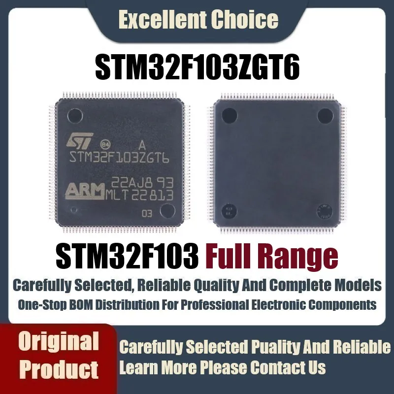 

1-10 шт./лот новый оригинальный SMD STM32F103ZGT6 STM32F103 ZGT6 пакет LQFP144 микроконтроллер