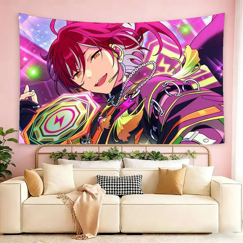 Фото Настенный гобелен с флагами N-nozomi Madoka, декоративный флаг для улицы, гаража, комнаты, фоновое покрывало №3