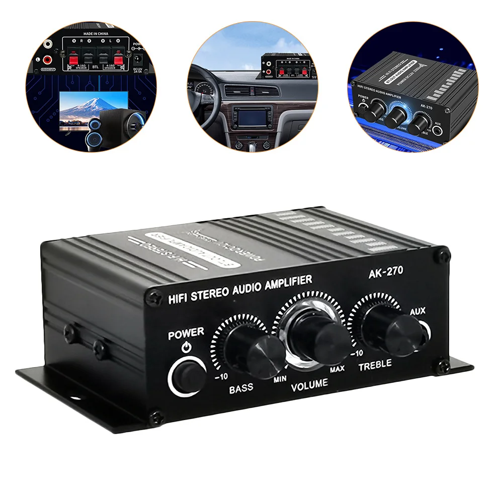 

Digital Audio Power Amplifier Audio Adapter 12V for Stereo Speaker Computer