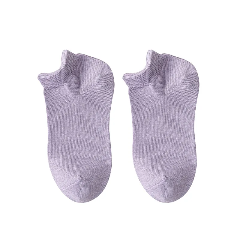 10 Pairs Solid Candy Color Women Sock Slippers Cotton Thin Summer Fashion Design Japanese Student Style