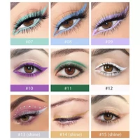 1 pcs fluorescent color eyeliner new eye makeup fashion sweat proof waterpoof ultra fine eye liner gel pen eye makeup tools