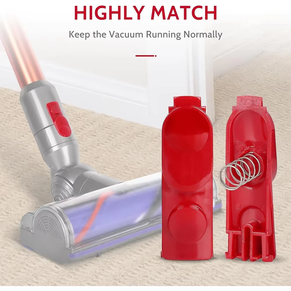 Кнопка-фиксатор для трубок и насадок пылесосов Dyson V7 V8 V10 V11 V15, с пружиной, запчасти для ремонта (art.: 3920d99ea962b) - 3920d99ea962b