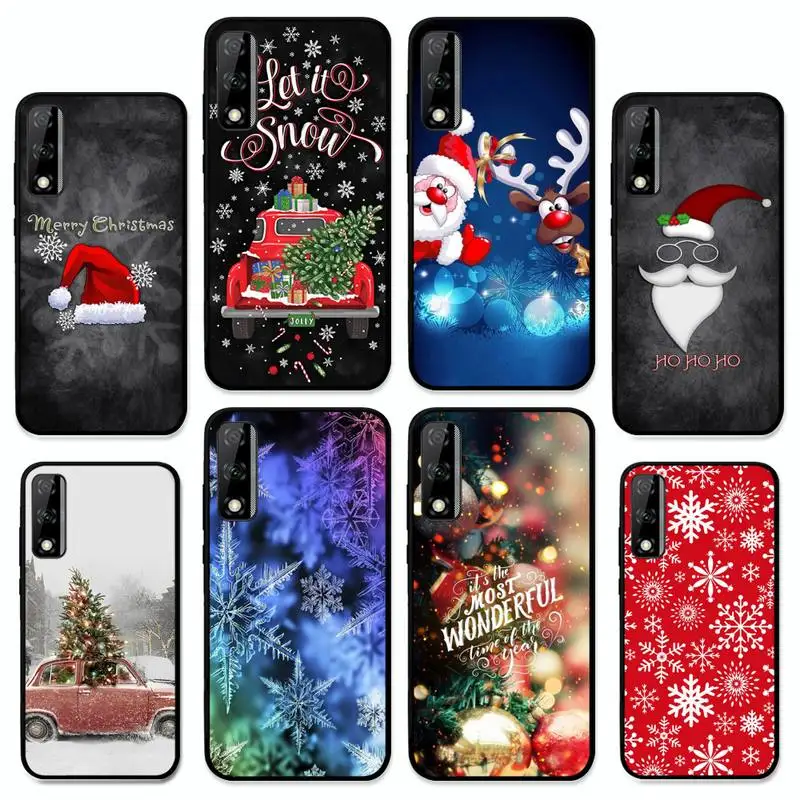 

New Year Christmas Phone Case For Huawei Y9 6 7 5 Prime Enjoy 7s 7 8 plus 7a 9e 9plus 8E Lite Psmart Shell