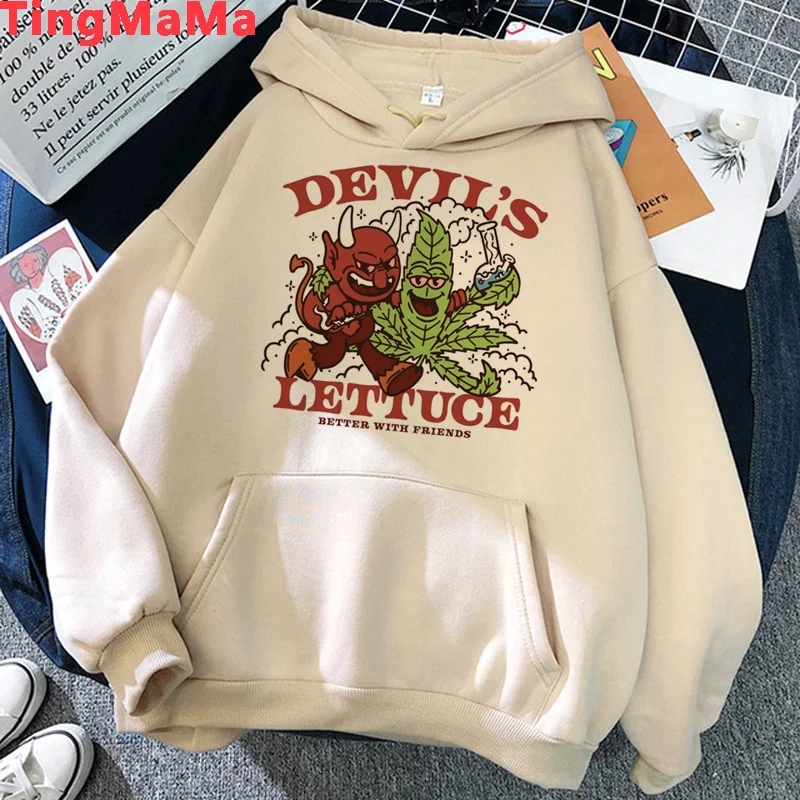 

Bong Weed hoodies women 2022 graphic printed female clothing hoddies printed