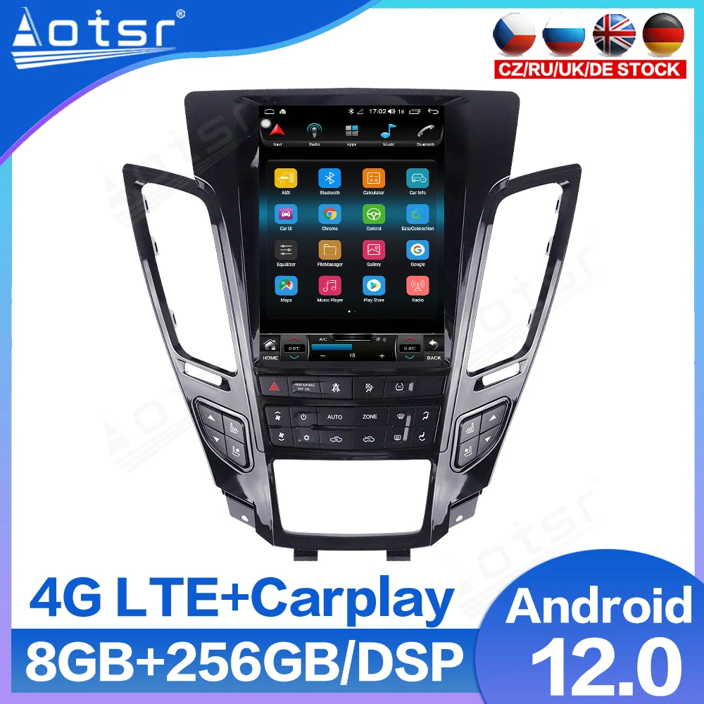 Автомобильная магнитола Tesla с экраном для Cadillac CTS 2007-2012 автомобильная