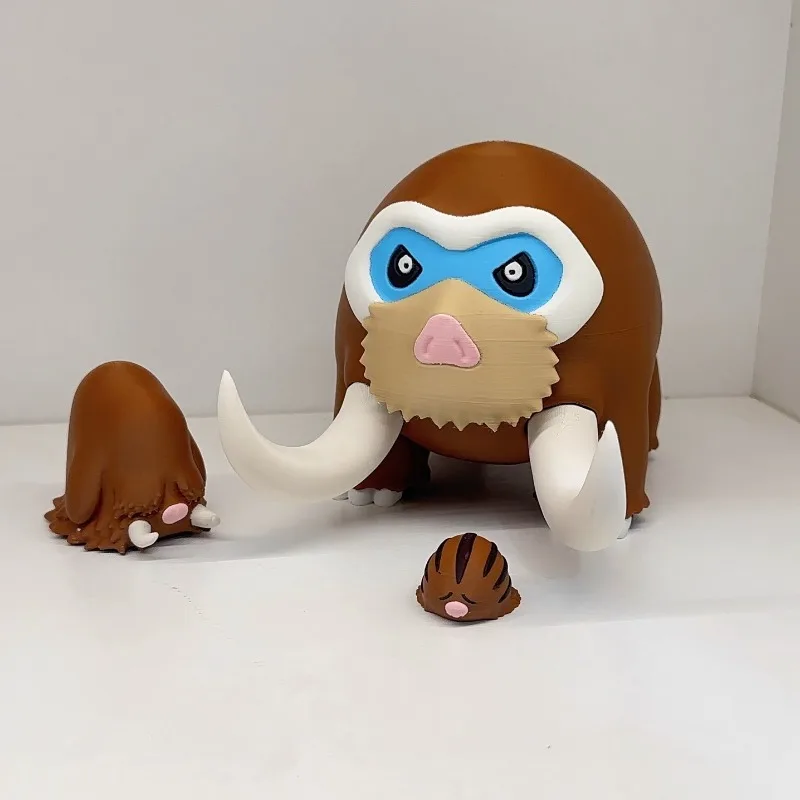 Фото 3D печать масштаб 1/20 World Swinub Piloswine Mamoswine Pokémon игра периферийные устройства PLA коллекция модель настольный орнамент украшение №2