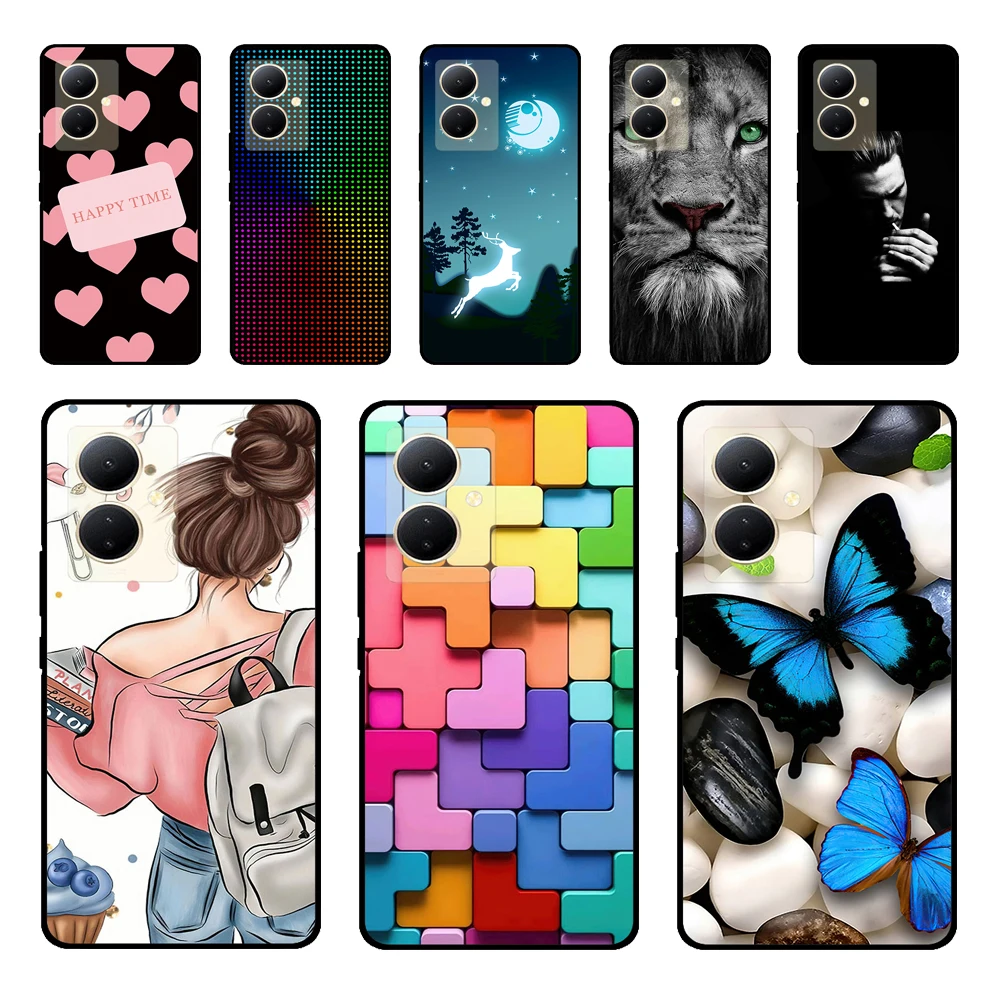 Модные мягкие силиконовые чехлы для телефона vivo V29 Lite