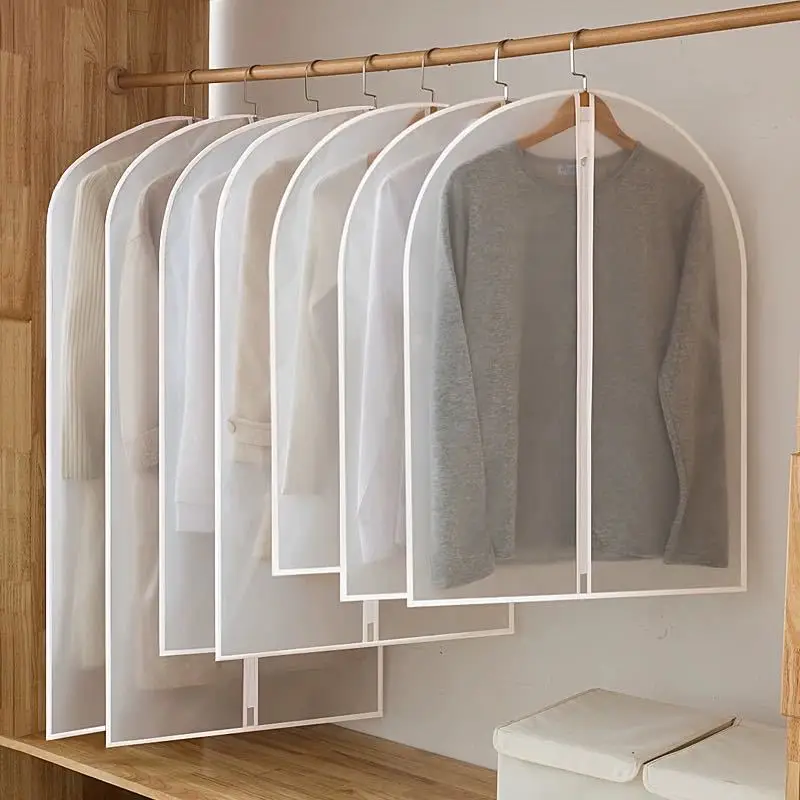

Clothes Hanging Dust cover wedding Dress Cover Suit Coat Storage Bag Garment bags Organizer Wardrobe Hanging Clothing Organizers