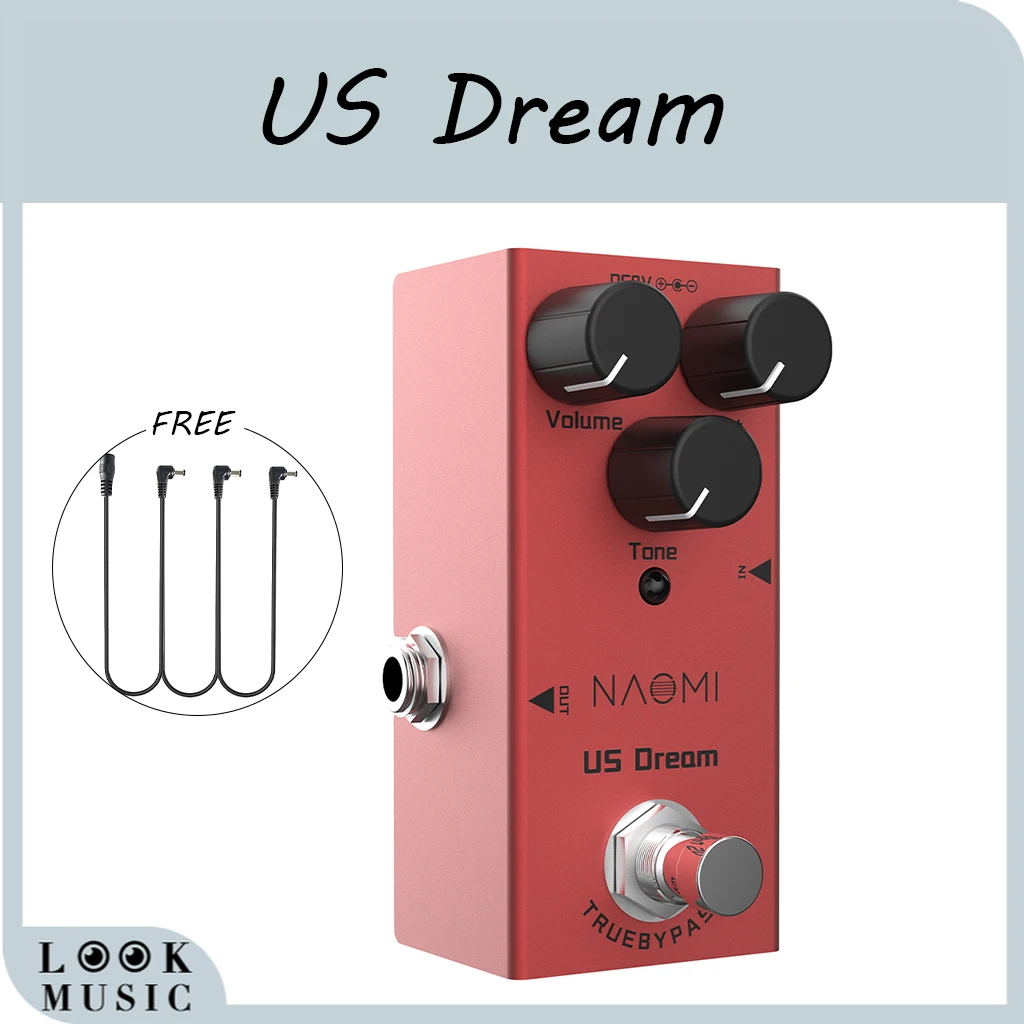 

Педаль для создания эффектов искажения US Dream, педаль для гитары, мини-эффект с одним искажением, с бесплатной педалью для создания эффектов о...