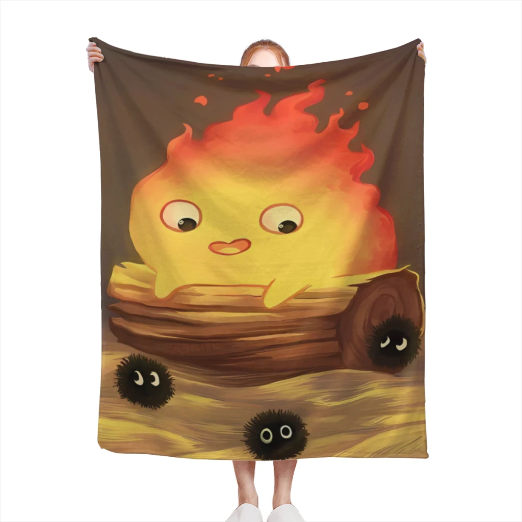 Одеяло Flame Calcifer_NZZGN2 мягкое одеяло для дома спальни кровати дивана пикника