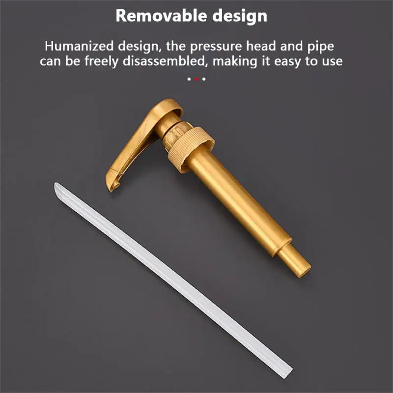 

Kitchen Liquid Dispenser Pump Coffee 750ML Dispenser Syrup Pump Bottle Sink Mount Hand Pressure Dispenser