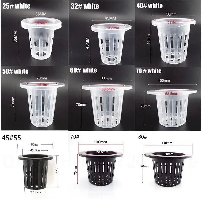 50 шт. гидропонная беспунная сетка для растений овощей детская чашка горшки лоток