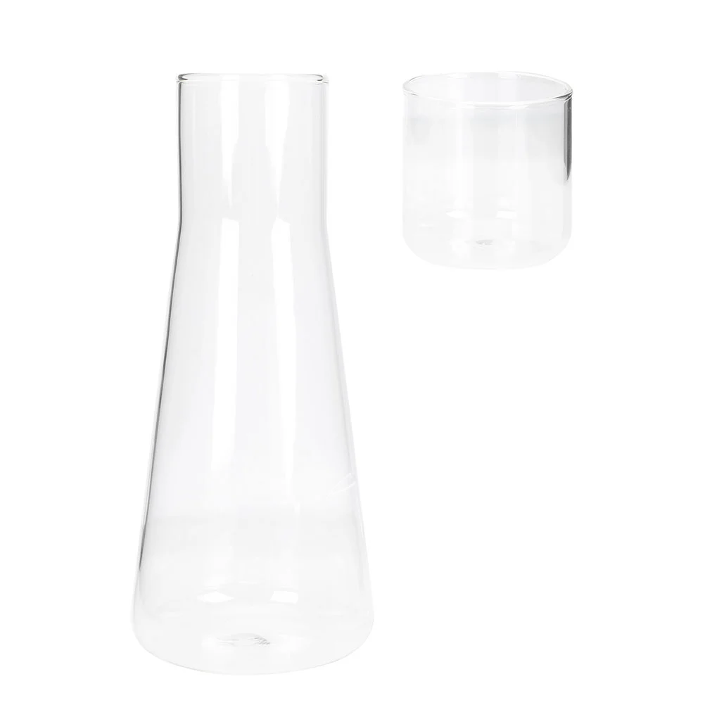 

Water Glasspitcherbedside Jug Bottle Kettle Beverage Nightstand Clear Decanter Mouthwash Night Cup Dispenser Tea Drinkwith Cold