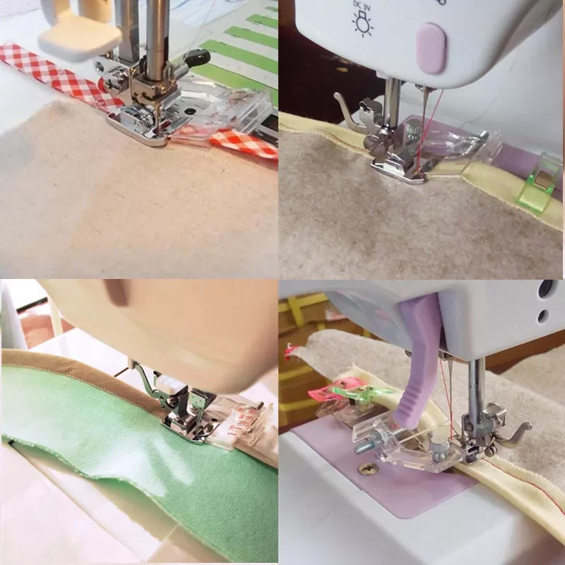 

pcs Adjustable Bias Tape Binding Foot Snap On Presser Foot For Brother Sewing Machine Accessories 5BB5732