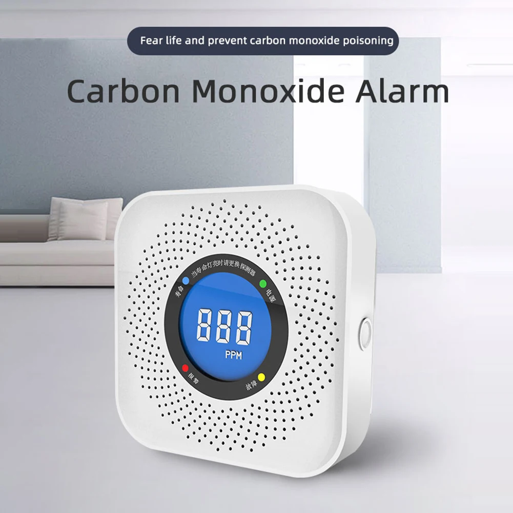 

Carbon Monoxide Warning Alarm Detector High Sensitive CO Sensor Detector Home Security Protection for Kitchen Warehouse Hotel