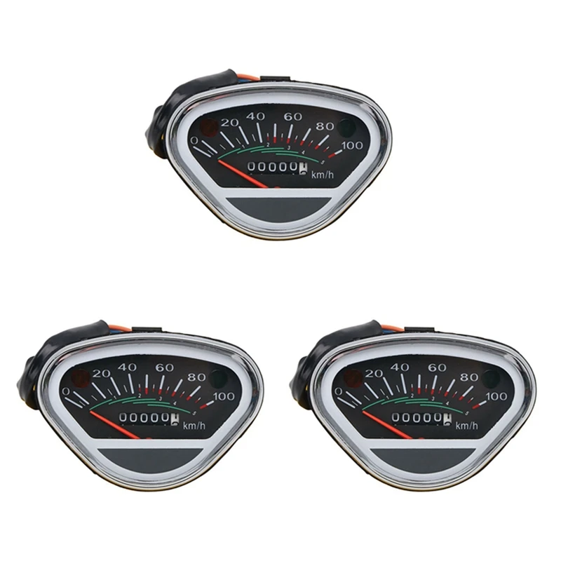 

3X Motorcycle Speedometer 100Km/H Tachometer Odometer Instrument For Honda DAX 70