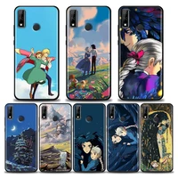 howls moving castle case for huawei y6 y7 y9 2019 y6p y8s y9a soft cases miyazaki hayao anime cover mate 10 20 lite 40 pro plus