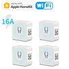 Мини-выключатель Homekit для умного дома с поддержкой Wi-Fi, 16 А