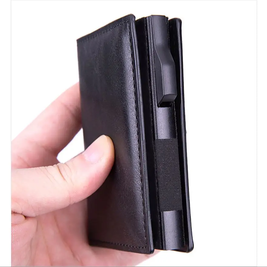 2023 Airtag Wallets Men Carbon Fiber Fashion ID Credit Card Holder Rfid Slim Airtag Slide Purses Designer Cardholder