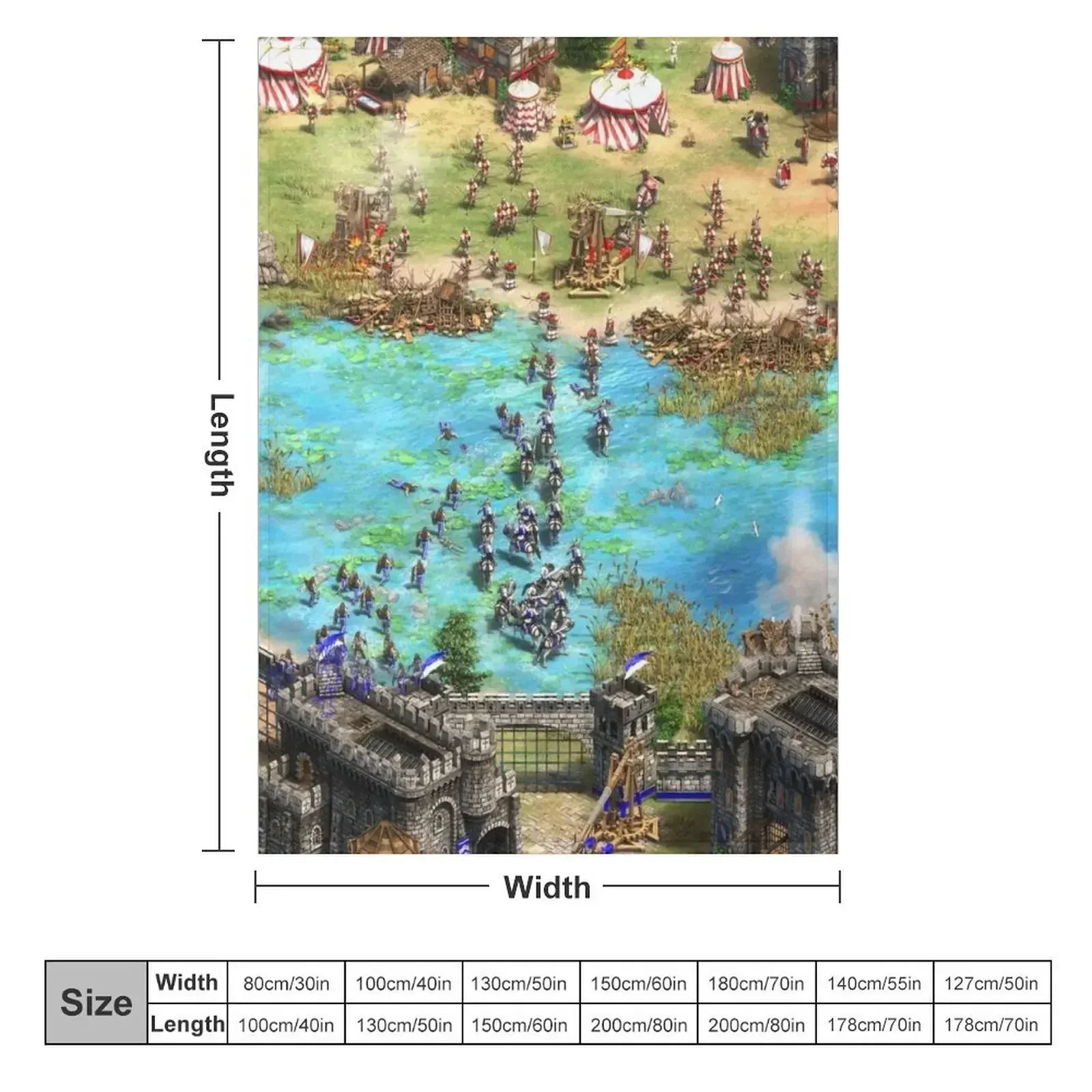 Одеяло Age of Empires 2 Britons мягкие клетчатые одеяла для спальных мешков в полный рост