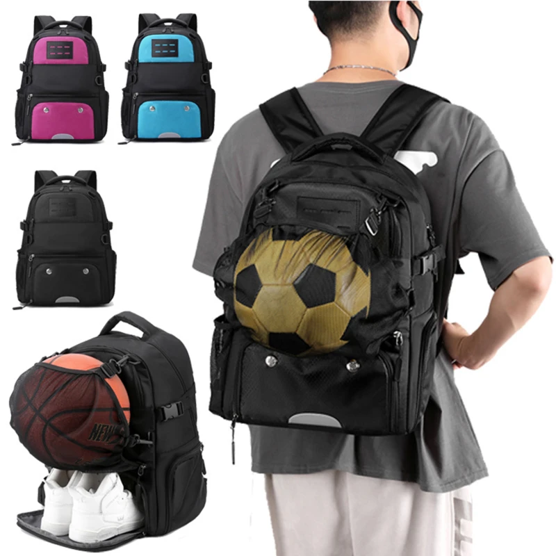 

Sports Backpack Basketball Bag Boys School Football Backpack With Shoe Compartment Soccer Ball Bag Large Backpack Shoes
