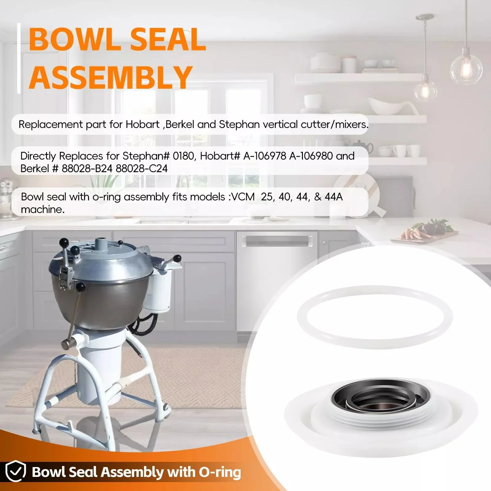 Замена для VCM 44/40/25 уплотнение чаши низкопрофильный резак уплотнитель миксера