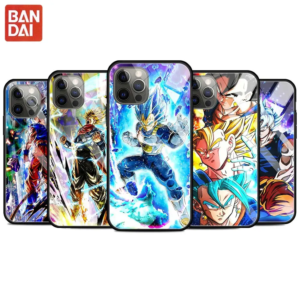 

Anime Dragon Ball Z Goku Tempered Glass Case For Apple iPhone 11 12 Pro 7 XR X XS Max 8 6 6s Plus SE 2020 7Plus 12Mini Tampa