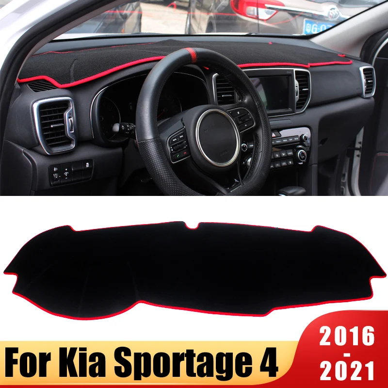 Чехол для приборной панели автомобиля, для Kia Sportage 4 2016-2018 2019 2020 2021