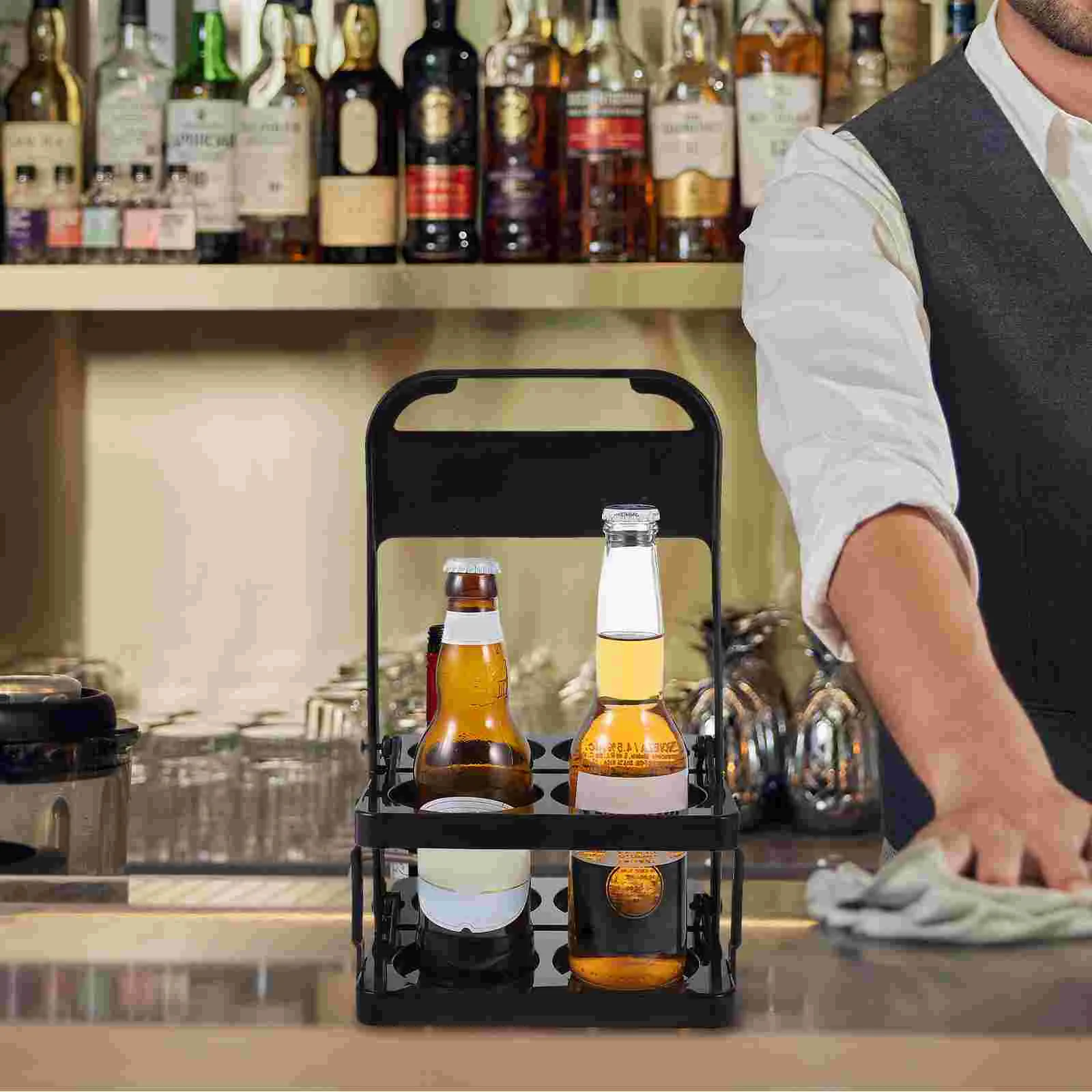 Пивная корзина подставка для бутылок держатель напитков KTV многоразовые