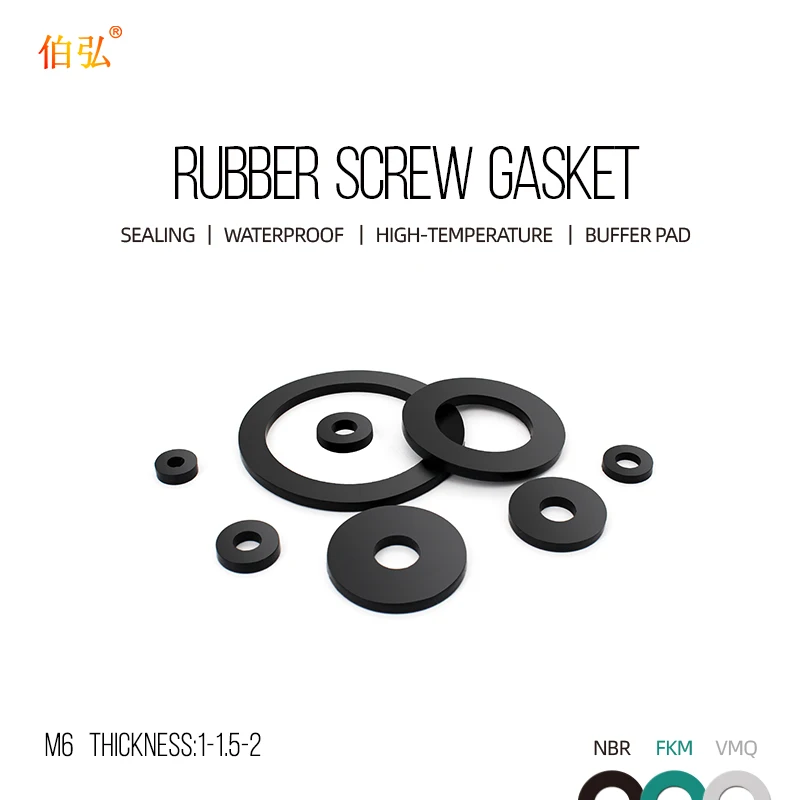 Bm6 оптовая продажа плоская прокладка скидка кольцо M6 Нитриловое Силиконовое