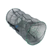 60x30cm folded fishing net trap portable steel wire fish network bait for shrimp crayfish crab baits fishing netting tackle