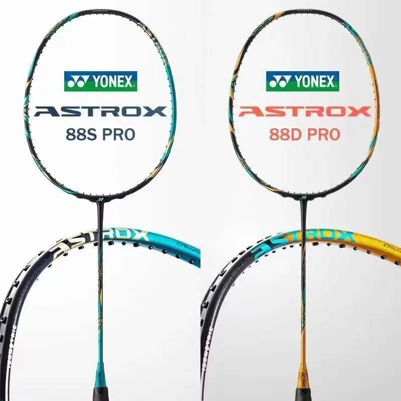 

Yonex Badminton Racket AX99 Pro White AX88D Pro Gold AX88S Pro Blue Carbon Fiber Offensive Professional Racket With Line 4U