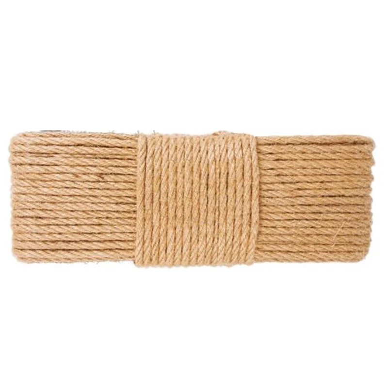 

50M 6Mm Jute Rope Decorative Jute Rope Sisal Rope Thick And Thin Jute Rope Handmade Diy Jute Rope Cat Claw Rope