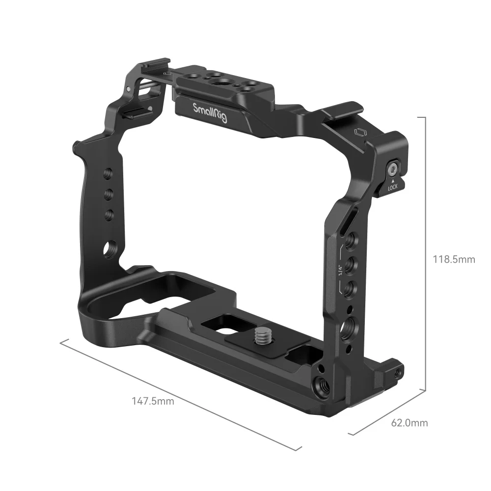 Smallrig Black Mamba Cage Kit for Panasonic LUMIX S5 II Handheld Kit Camera Cage with Quick-Release NATO Clamp Top Handle 4022 enlarge