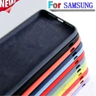 Жидкий силиконовый чехол для Samsung S20 S21 FE Ultra Plus S10 S10E S8 S9 Lite Note20 Note10 Note8 Note9