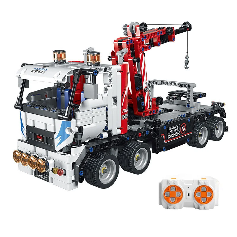 

938 Piece Bricks RC Heavy-Duty Tow Truck Model Building Blocks Remote Control technical car Raptor Car Toys 42126