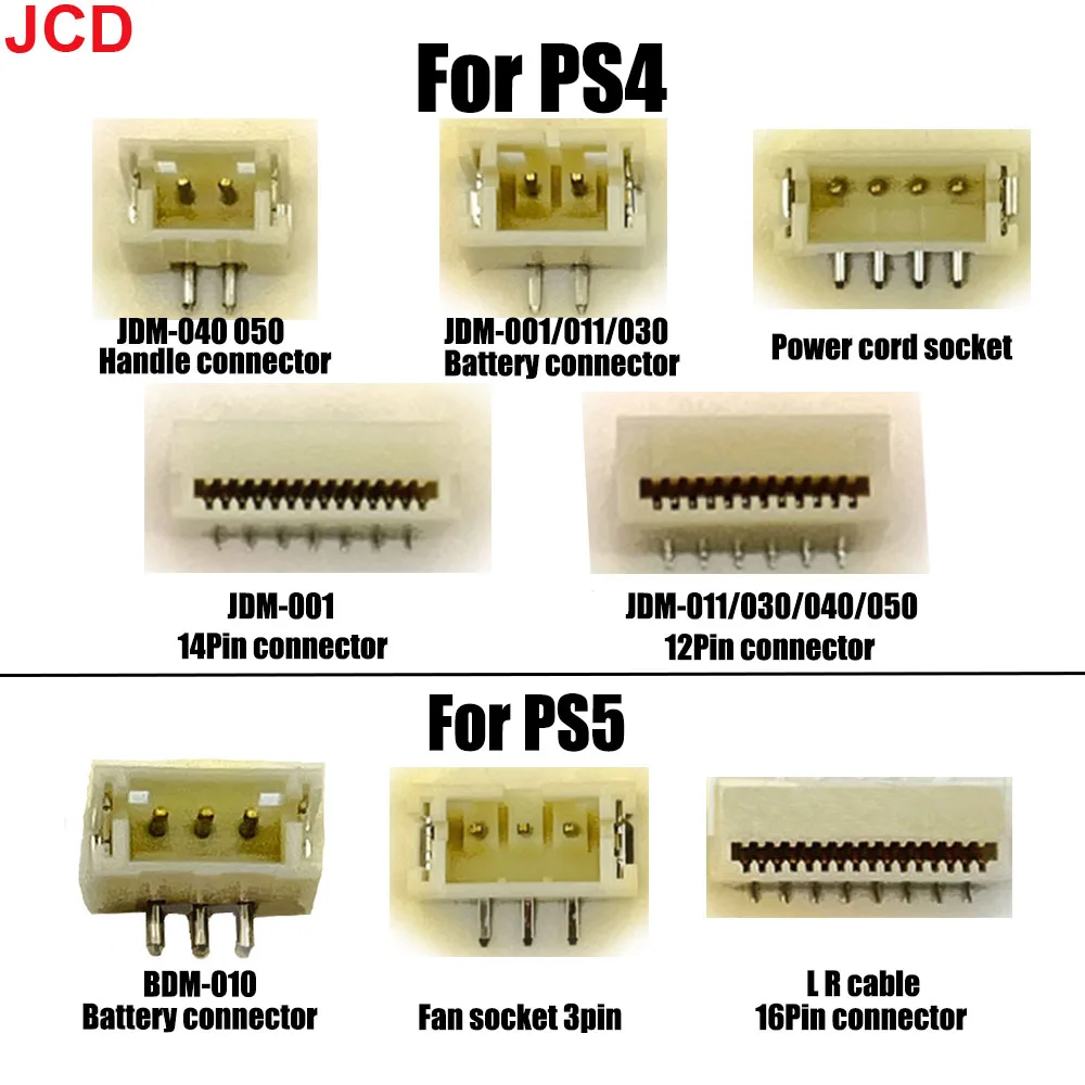 

For PS4 PS5 Handle Original Charging Battery Contact Connector L2 R2 Ribbon Contact Clip Socket JDM-001 011 030 040 050 BDM-010