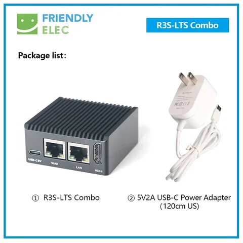 Новый NanoPi R3S-LTS Rockchip RK3566 Dual Gbps Ethernet Port 1 ГБ/2 ГБ ОЗУ Обновленная версия