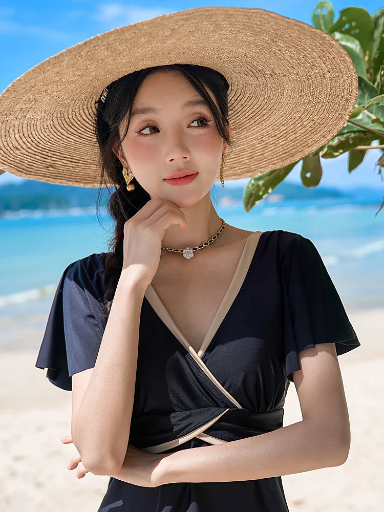 Новый купальник больших размеров для женщин консервативная юбка полных девушек